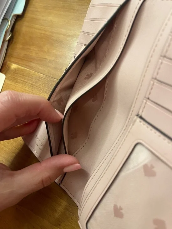 kate spade Pink Star-Print Continental Wallet - Picture 5 of 6